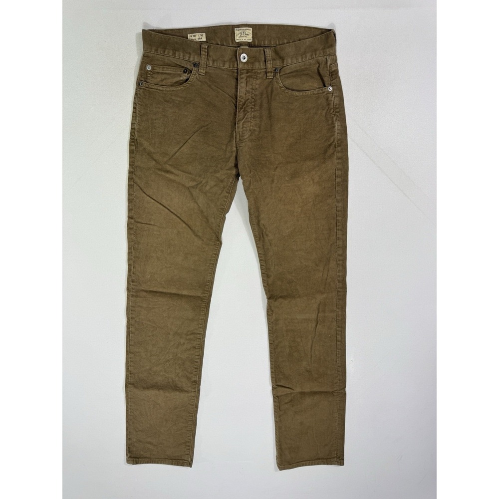 J Crew 484 Slim Pants Corduroy Brown Mens 30x32 (32x31) Stretch Chino